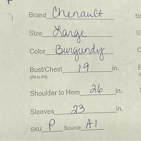 Chenault Burgundy Lace-Up Long Sleeve Textured Knit Top L Fall Winter - Picture 9 of 9